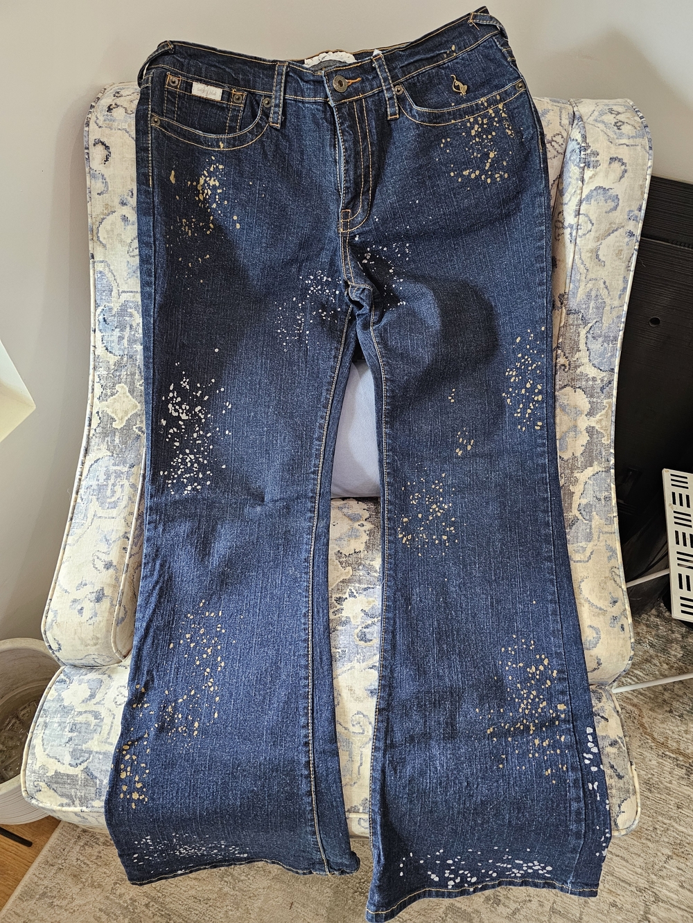 Vintage Baby Phat Splatter Junior's Jeans